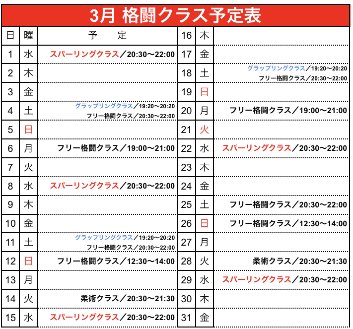 3月